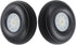 HobbyPark RC Airplane Wheels and Tires, PU with Plastic Hub, 2-Pack, 2.25"/F57mm