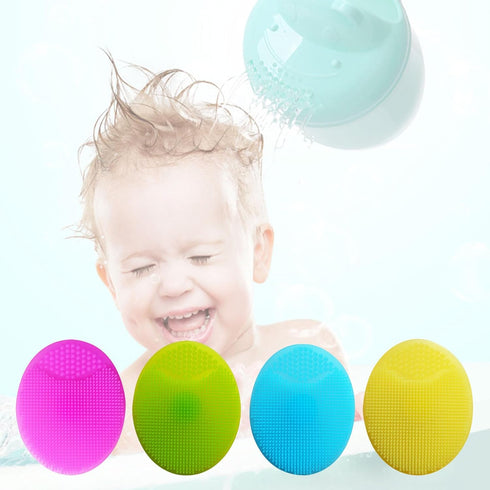 MOLKASIA Silicone Shampoo Brush for Baby Infant Bathing Soft Silicone Boys Kids Shower Brush Head Hair Washing Massage