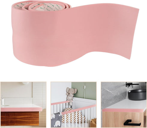 MAGICLULU Corner Protectors for Walls and Furniture, Thickened Soft Foam Ladder Pads with Self-Adhesive Backing, Pink