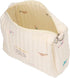 Stroller Organizer Bag, Large Capacity Cotton Diaper Caddy with Zipper, Baby Essentials Storage Pouch for Travel