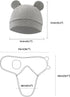 Set 0-3 3-Pack Baby Swaddle Sleep Sack with Hat for months Soft Cotton Newborn Wearable Swaddle Wrap for Girls Boys