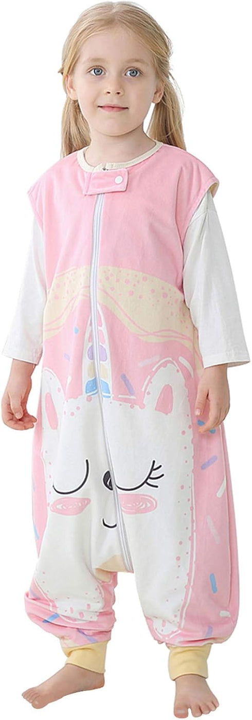 HAHASHOW Baby Sleeping Sack Sleeveless, Toddler Sleeping Bag with Legs, Swaddle Wearable