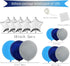 127PCS Navy Blue Gray Balloon Garland Arch Kit, Night Blue Light Blue Gray Night Blue Balloons for Jungle Safari Theme