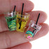 13 Pcs 1:12 Simulation Drink Bottle Jam Jar Toys, Colourful Cocktail Cup for Dollhouse Kitchen Decor