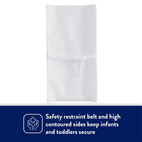 16' 32' Kolcraft Waterproof Contoured Wipeable Baby Diaper Changing Pad for Dresser or Table, Durable Easy Clean