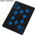 SFALCI 1pc Waterproof Plastic Poker Playing Cards PET Table Games Halloween/Thanksgiving Day (Blue x Silver)