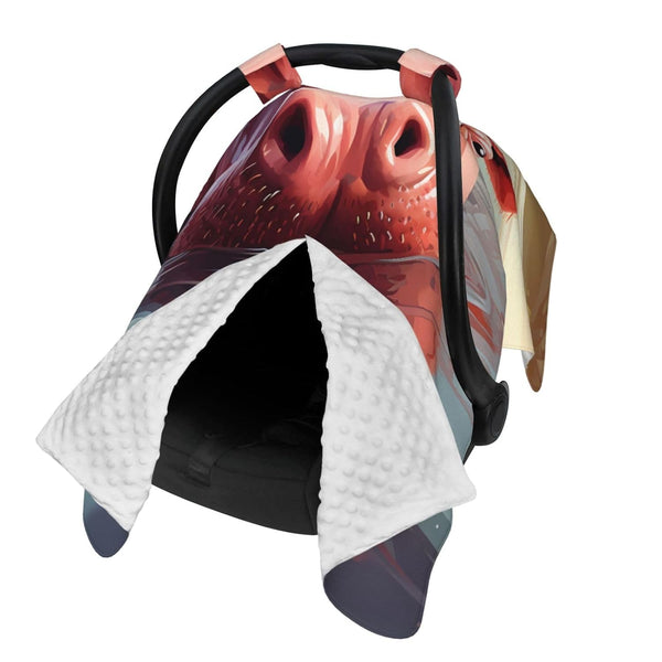 Zhbvncp Hippo Baby Car Seat Cover & Breastfeeding Nursing Cover - Breathable Stretch