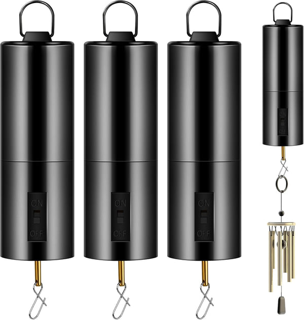 1 Piece Hanging Black Rotating Motor Wind Spinner Mobile Battery Operated for Garden Decoration Accessory Supplies