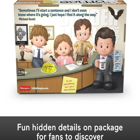 Little People Collector The Office US TV Show, Special Edition Set for Adults & Fans, 4 Figures in Display Package