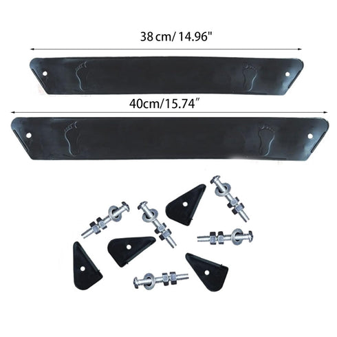 Black Stroller Footrest Replacement, Adjustable Stroller Extension Footboard for Babies, 37cm