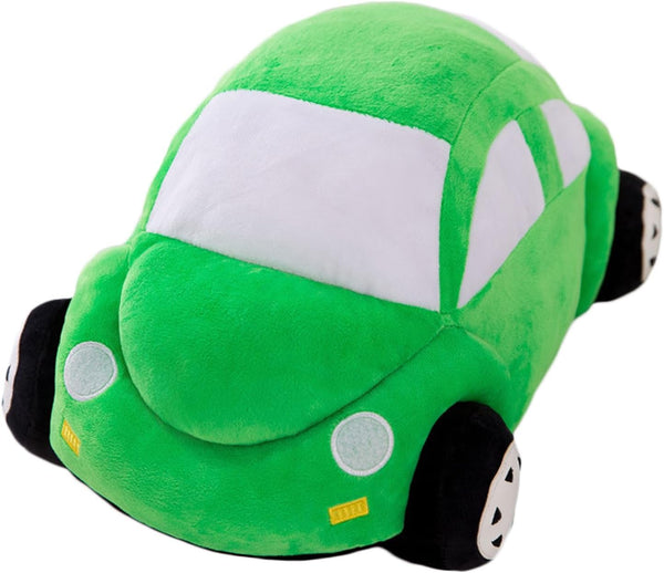 Car Plush Green Stuffed Pillow - Cute Car Shaped Toy Decor Gifts for Kids 11.8 inch