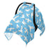 DOMIKING Sky Blue Seagulls Print Baby Car Seat Cover Breathable Infant Car Seat