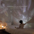 360 4 8 9 1200mAh mooas Rotating Projector Melody Nightlight (White), Rotating Nightlight, Wonderland Night Light