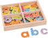 Bigjigs Toys Educational Wooden Magnetic Letters, Lowercase Letters for Kids Learning
