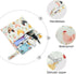 Haskirky 2 Cartoon Chickens Floral Pcs Cloth Diaper Wet Dry Bags,Waterproof and Washable Bag for Travel Reusable Wet