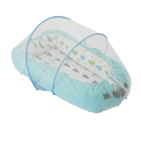 Psdndeww Baby Crib Mosquitoe Net Portable Foldable Infant Bed Canopy Netting Folding Net
