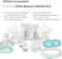 Set Z2 24mm Zomee Double Breast Shield Kit Replacement for Size Includes; Breast Sheild Body, Diaphragms, Duckbill