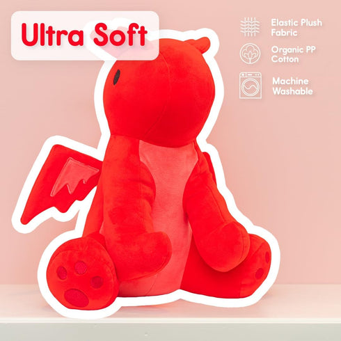Red Dragon Stuffed Animals - Ultra Soft Plush Cute Stuffed Toy for Girls and Boys