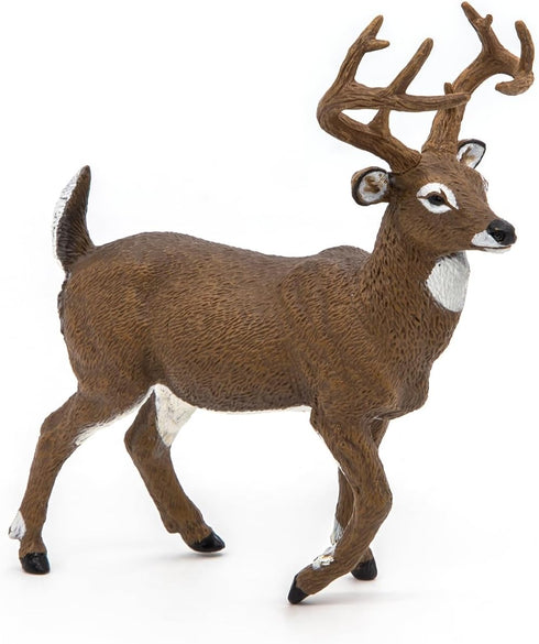 Papo White-Tailed Deer Figure - Realistic Forest Animal Toy for Kids Age 3+ - 10.4 x 4 x 10.9 cm