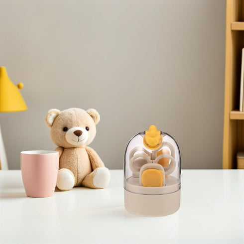 LIOOBO Set Nail Clipper for Newborns with Ergonomic Handle, Nail Care Kit Including Grooming Scissors and File, Safe