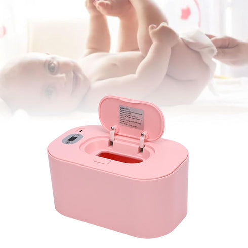 NOENNULL Baby Wipe Warmer Safe USB Powered Fast and Even Heating Portable Wipe Heater for Home Car Outdoor (Roseate