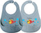 Silicone Baby Bibs Adjustable, Soft, Waterproof & Durable, with Large Food-Catching Pocket,