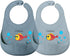 Silicone Baby Bibs Adjustable, Soft, Waterproof & Durable, with Large Food-Catching Pocket,