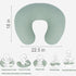 lethooly 2-Pack 22.5"x18" Nursing Pillow Cover - Muslin Cotton Removable Covers for Breastfeeding Pillows, Ultra-Soft