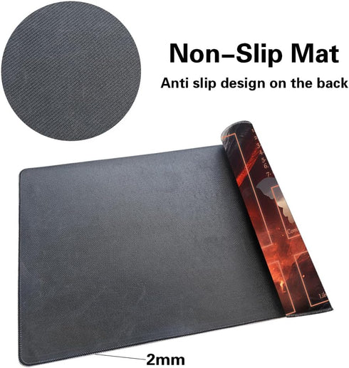 MTG Playmat, Non-Slip Backing, Ideal for TCG Card Game Enthusiasts, Purify Land (Dragon Roar-Deck)
