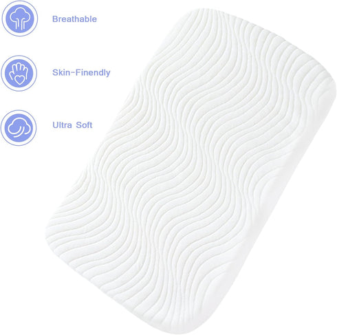 Luv4babe 20" 30" 1", Baby Bassinet Mattress Pad x x Replacement Pad with Removable & Waterproof Cover