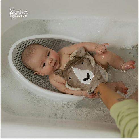 Parker Baby Bath Mitt for Kids | Soft & Absorbent Washcloth Mitt | Quick Dry Baby Washcloth Glove that Fits Both