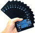 SFALCI 1pc Waterproof Plastic Poker Playing Cards PET Table Games Halloween/Thanksgiving Day (Blue x Silver)