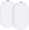 Waterproof Bassinet Mattress Pad Cover Compatible with SNOO Smart Sleeper Bassinet, 2