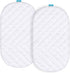 Waterproof Quilted Bassinet Mattress Pad Cover, Ultra Soft Surface Compatible with Baby Delight Go with Me Bassinet