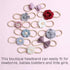Baby Girls Soft Flower Hair Band - Nylon Elastic Headband Set of 10 for Toddler Infant Newborn