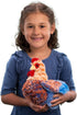 Douglas Henrietta Blue Lace Hen Plush Stuffed Animal Chicken