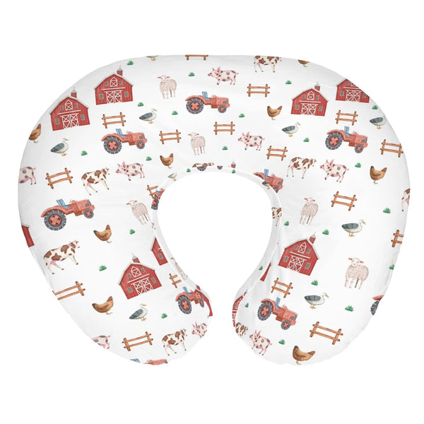 Farm Animals Life Baby Nursing Pillow Covers for Boy Girl Tractor Barn