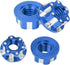 VGEBY 4pcs RC Hex Nuts, M4 Aluminum Alloy Wheel Hex Nuts for D3 D4 1/10 RC Car (Dark Blue)