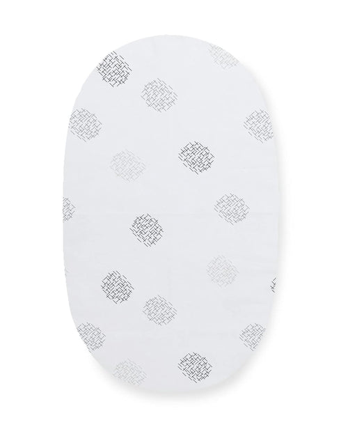 4moms MamaRoo Sleep Bassinet Sheets, Machine Washable 100% Cotton in White