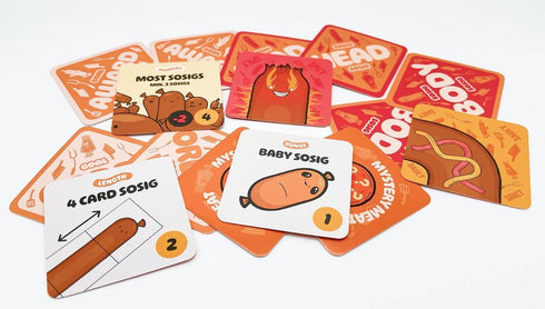 Joking Hazard Sosig Family Friendly Card Game for 2-4 Players, Travel Sized Game for Kids and Adults