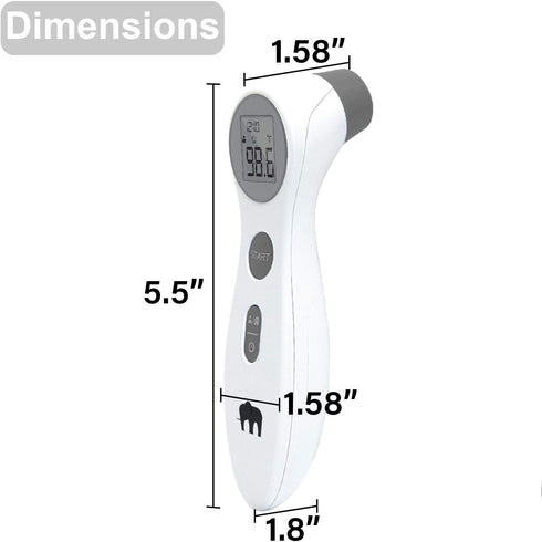 Forehead Thermometer, No Touch Digital for Adults & Kids, Infrared Fever Thermometer with Backlight LCD