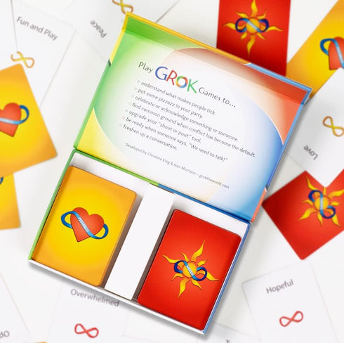 20 GROK Conversation Cards & Empathy Games - Games to Teach Empathy, Emotional Intelligence, & SEL Skills for Families