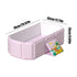Generic 0-8 9.84 Inches Foldable Bathroom Bathtub - Anti-Slip Bathing Tub for Years Old, Portable Foldable Tubs |