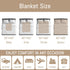 Selgkds Summer 60x80inch Boho Sea Turtles Seashells Bows Baby Blankets for Girl Boy Infant Newborn Toddler Nursery Crib