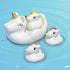 KIDPAPA 4pcs Set Baby Bath Toys,Cute Unicorn Bath Toys for Toddlers,Squirt Bathtub Toys for Boys Girls,Rubber Floating