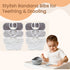 6 Pack MUKIN Soft Cotton Muslin Baby Bibs | Adjustable Snap Closure for Newborns| Absorbent for Drooling, Teething