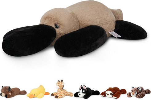 Niuniu Daddy 20" | 3.3 Pound Weighted Platypus Stuffed Animals for Adults