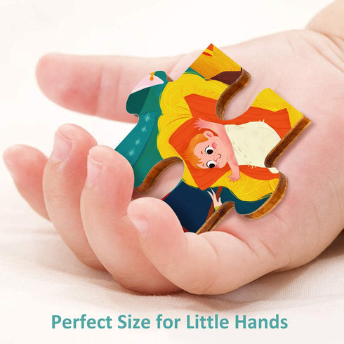 Nativity Scene Kids 24 Piece Puzzle for 3 Year Old, Unique Shape Christmas Wooden Jigsaw for Toddlers