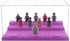 Minifigure Display Case for Action Figures, Dustproof Acrylic Box with 3 Movable Steps