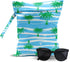 IAXIC Wet Dry Pool Bag Waterproof and Sunglasses Dirty Clothes for Traveling